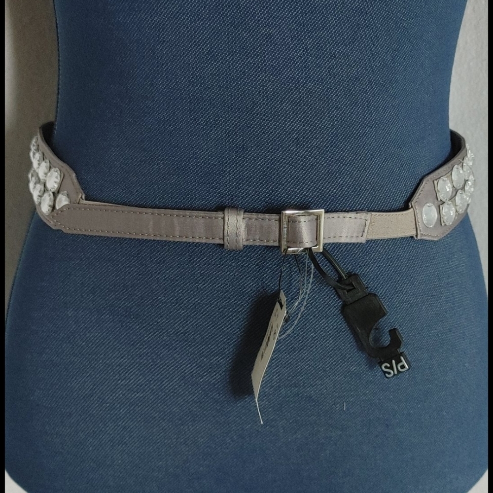 The Limited Silver Grey Rhinestone Belt - Picture 2 of 4